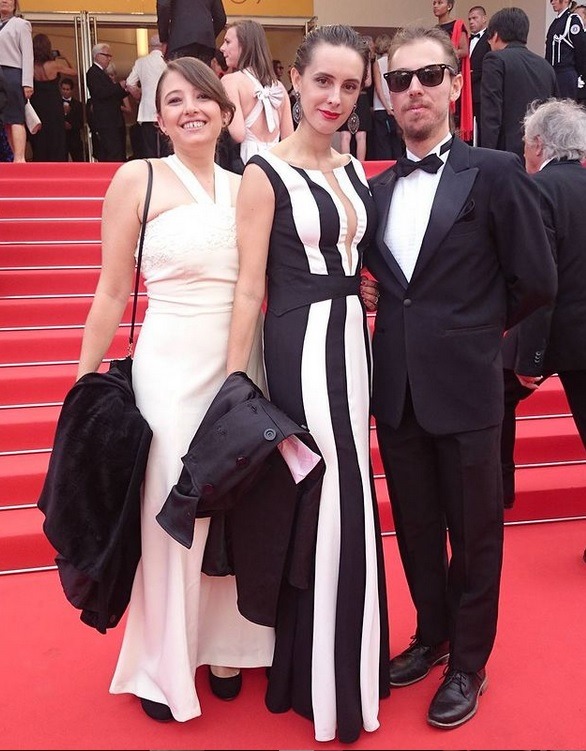 Cannes 2016. Marina Butolo, Fernanda Tosini e Leo Bortolin.